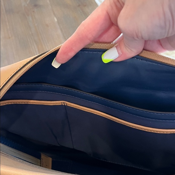 NWOT Small Parker Tote Tory Burch Brown Leather - Picture 9 of 10